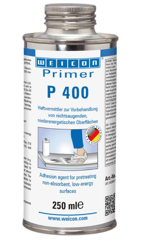 Weicon Primer P400 fuer fuer MSPolymer und Silikonklebstoffe Inhalt 025L