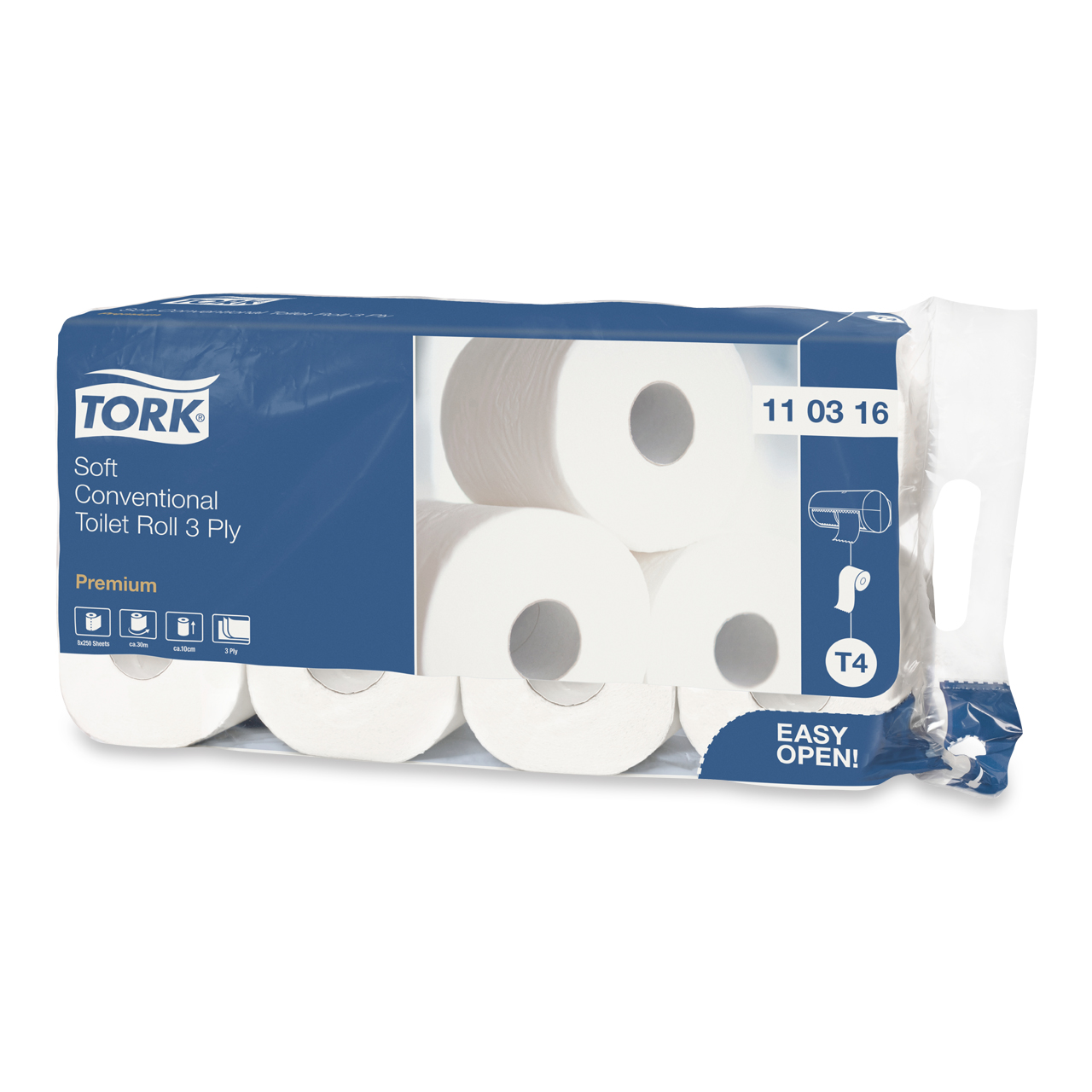 Toilettenpapier Tork 11 03 16 3lagig Frischzellstoff