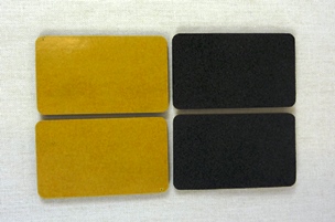 Zuschnitte aus DiMoll EPDM Zellkautschuk Dicke 2mm schwarz 52x31mm