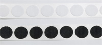 Velcro Flauschpunkte weiss 22mm mit Kautschukklebemasse