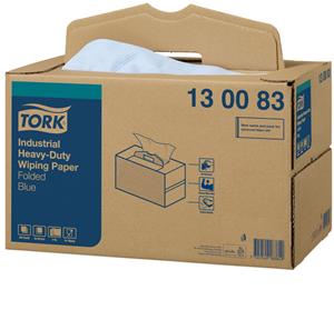 Tork Papierwischtuch in HandyBox 3lagig textilaehnlich blau