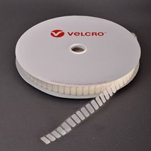 Velcro Presslok Stanzlinge Pilzkopf 20x10mm weiss