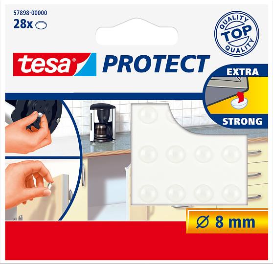 tesa Protect Laermstopper selbstklebend Ø8mm transp  578980000002