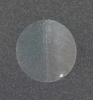Rondellen aus PPFilm Ø25mm transparent mit Perforation permanent