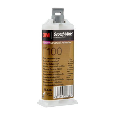 Scotch 2KKlebstoff DP100 in 50mlDoppelkammerkartusche transparent