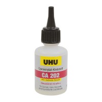 UHU Sekundenkleber CA202  ohne Loesungsmittel Flasche 20gr