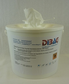 DiClean Feuchte Desinfektionstuecher 200 Coupon 370x155mm