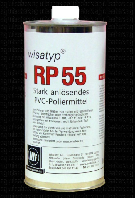 Wisatyp RP55 stark anloesendes Polier und Glaettmittel fuer PVC 1L