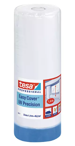 tesa Easy Cover UV Praezision Plus 4440 33m x 1400mm blau 44110000100