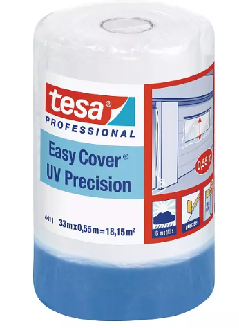 tesa Easy Cover UV Praezision Plus 4440 33m x 550mm blau 44110000200