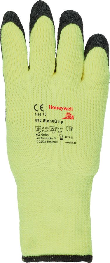 KCL Stonegrip 692 Kaelteschutzhandschuhe Gr 10 L leuchtgelb bis 20°C