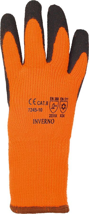 Inverno Kaelteschutzhandschuhe Gr 10 L leuchtorange