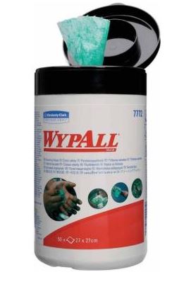 WypAll Reinigungstuecher im Spendereimer 50 Coupons 27x27cm