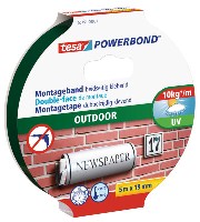 tesa Powerbond OUTDOOR Montageband beidseitig klebend 5m x 19mm