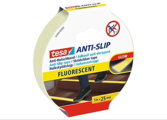 tesa AntirutschKlebeband 5m x 50mm fluoreszierend 555800000011